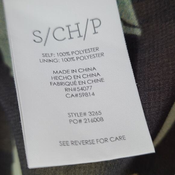 Cabi black multi floral print sleeveless ruffle neck top #3265 Small - Picture 6 of 7